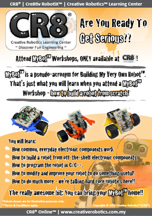CR8® MyBot™ Workshop Poster/eBrochure